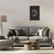 Stupell Industries Moon & Stars on Black Framed Floater Canvas Wall Art Design by JJ Design House LLC